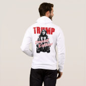 民主党の駆逐艦グラフィックデザインユーモアを切り詰める パーカ (裏面フル)