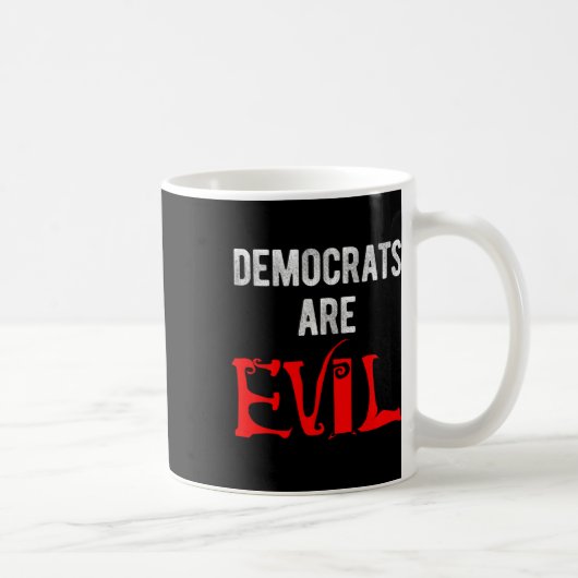民主党は悪だ コーヒーマグカップ (右)