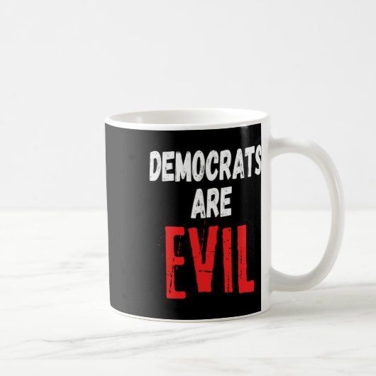 民主党は悪党 コーヒーマグカップ (右)