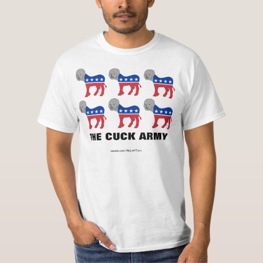 民主党はNPCクック軍のTシャツ Tシャツ (正面)