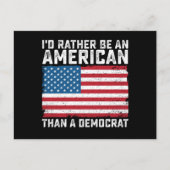 民主党よりアメリカ人である ポストカード (正面)