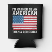 民主党よりアメリカ人である 缶クーラー (正面)