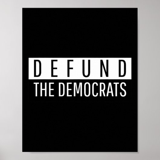 民主党を資金切断せよ メディア フェイクニュース 保守主義 ポスター (正面)