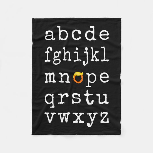 民主党ウィッグおもしろいトランプ選挙アンチトランプ フリースブランケット (正面)