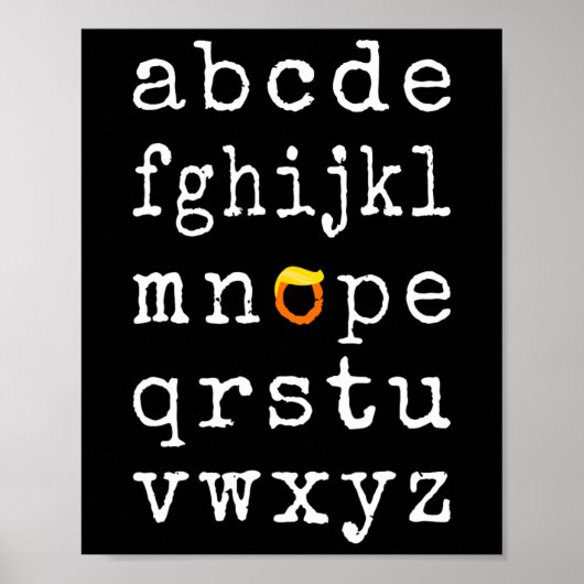 民主党ウィッグおもしろいトランプ選挙アンチトランプ ポスター (正面)