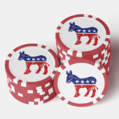 民主党オリジナルロバ困惑 ポーカーチップ (積み重ね)