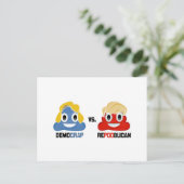 民主党ゴミ vs. 共和党クズ ポストカード (スタンド正面)