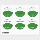 民主党ステッカー ラウンドシール (シート)