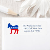 民主党ドンキー政治パーティー差出人住所 ラベル (インサイチュ)