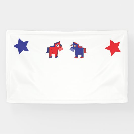 民主党ドンキー 横断幕 (横)