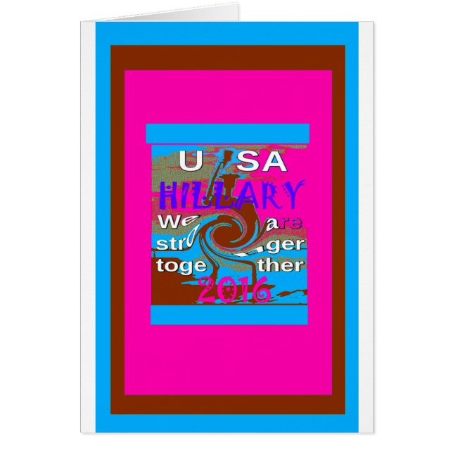 民主党ヒラリー米国大統領我々は強い (正面)