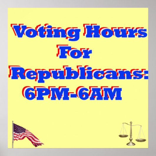 民主党プリント ポスター (正面)