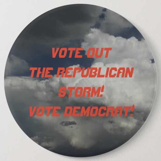 民主党ボタンの投票 缶バッジ (正面)