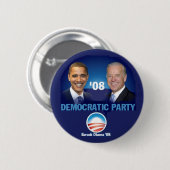 民主党ボタン 缶バッジ (正面&裏面)