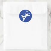 民主党ロバ・ラウンド・ステッカー ラウンドシール (バッグ)