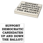 民主党候補を支援… ラバースタンプ (押印)