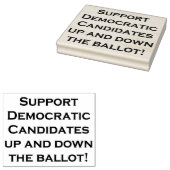 民主党候補を支援… ラバースタンプ (押印)