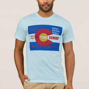民主党党大会のデンバーの国民の旗 Tシャツ