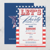 民主党公式キャンペーン開始のお知らせ 招待状 (正面/裏面)