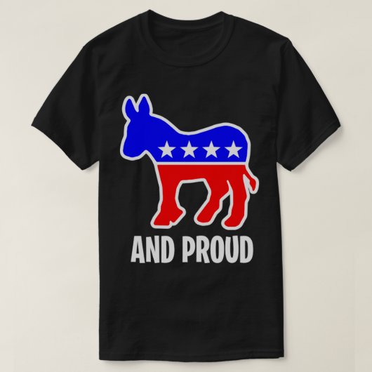 民主党及び誇りを持った党 Tシャツ (デザイン正面)