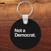 民主党員ではない キーホルダー (正面)