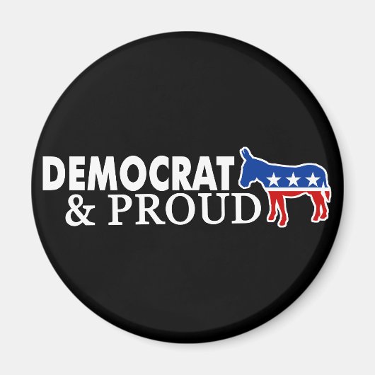 民主党員と誇りを持った マグネット (正面)