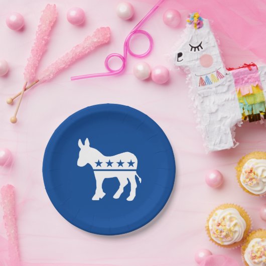 民主党員のろばは個人化なります ペーパープレート (パーティー)