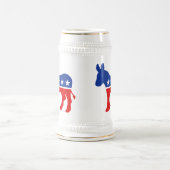 民主党員のろばステイン ビールジョッキ (中央)