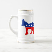 民主党員のろばステイン ビールジョッキ (左)