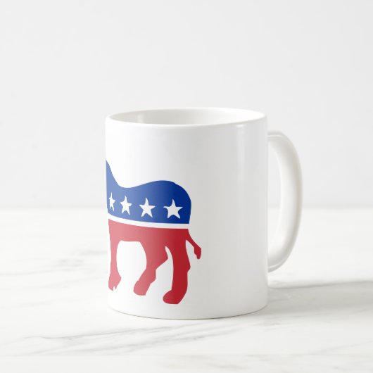 民主党員のろば コーヒーマグカップ (正面右)