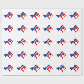 民主党員のろば ラッピングペーパー (フラット)