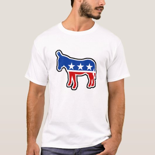 民主党員のろば Tシャツ (正面)