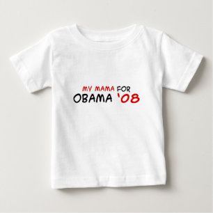 民主党員のギア。 バラック・オバマの服装の子供のTシャツ ベビーTシャツ