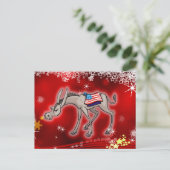 民主党員のクリスマス シーズンポストカード (スタンド正面)