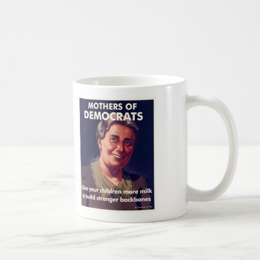 民主党員のマグの母 コーヒーマグカップ (右)