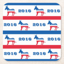 民主党員の愛国心が強い2016年のろばは縞で飾ります