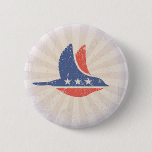 民主党員の社会的なロゴ 缶バッジ