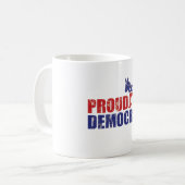 民主党員の誇りを持ったなろば動揺してなタン コーヒーマグカップ (正面左)