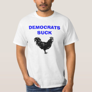 民主党員はオンドリを吸います Tシャツ