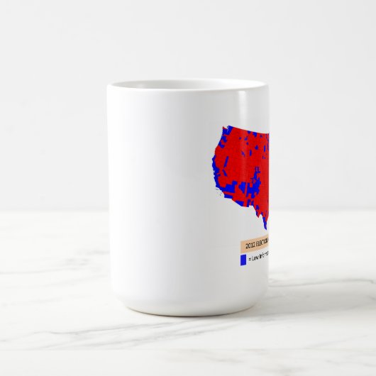 民主党員は低い情報投票者です コーヒーマグカップ (中央)