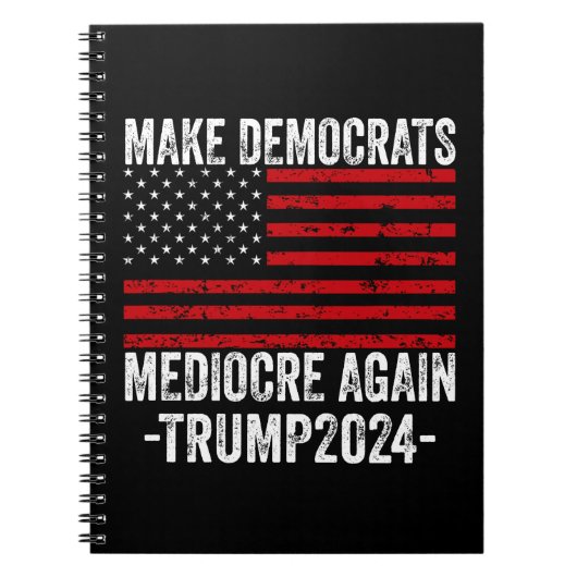 民主党員を再びトランプ2024を平凡にする ノートブック (正面)