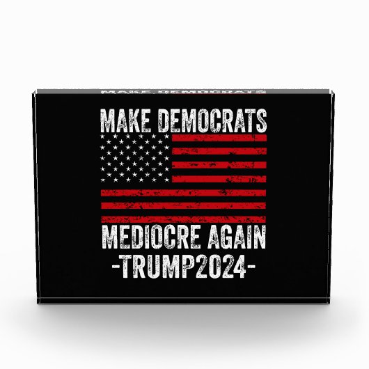 民主党員を再びトランプ2024を平凡にする フォトブロック (正面)