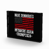 民主党員を再びトランプ2024を平凡にする フォトブロック (右)
