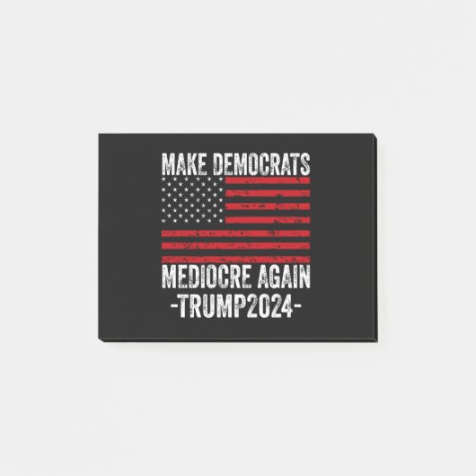 民主党員を再びトランプ2024を平凡にする ポストイット (正面)