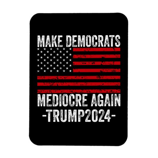 民主党員を再びトランプ2024を平凡にする マグネット (縦)