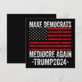 民主党員を再びトランプ2024を平凡にする 招待状 (正面/裏面)