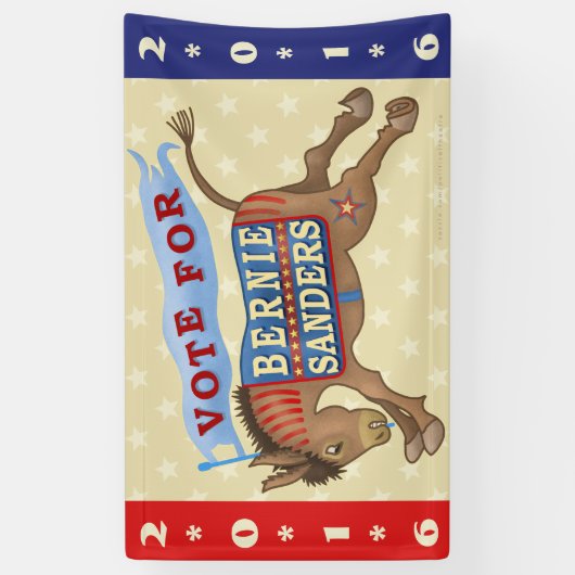 民主党員ベルニーの研摩機の大統領の2016年のろば 横断幕 (縦)