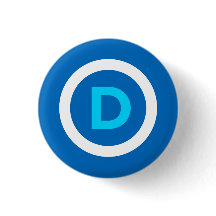 民主党員ボタン