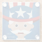 民主党員 ガラスコースター (裏面)