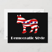 民主党員(スタイル) ポストカード (正面/裏面)